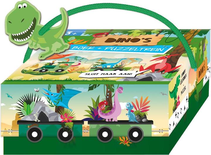 Actual product image Buch- und Puzzle-Dino-Zug