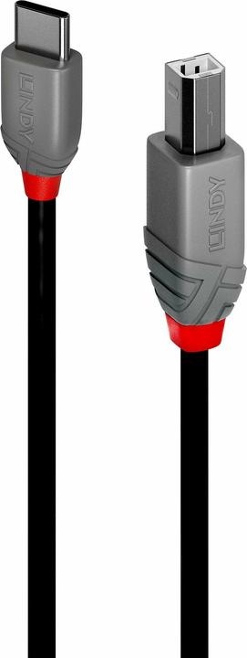 Produktbild Lindy USB 2.0, Type C an B, Cable, Anthra, Line (3 m, USB 2.0)
