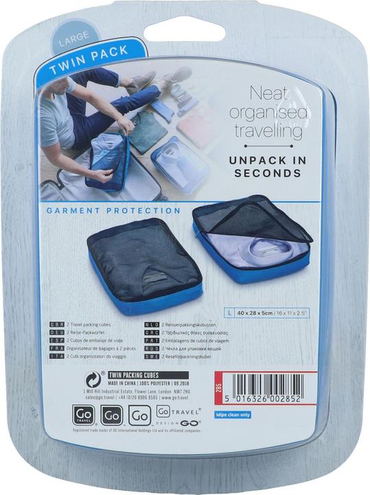 Actual product image Go Travel packing cubes