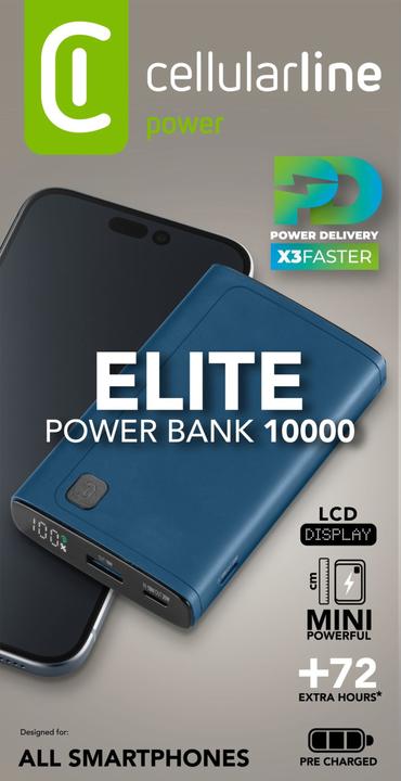 Actual product image Cellularline CELLULAR L& CLL PB DISPLAY 10000 BL (10000 mAh, 20 W)