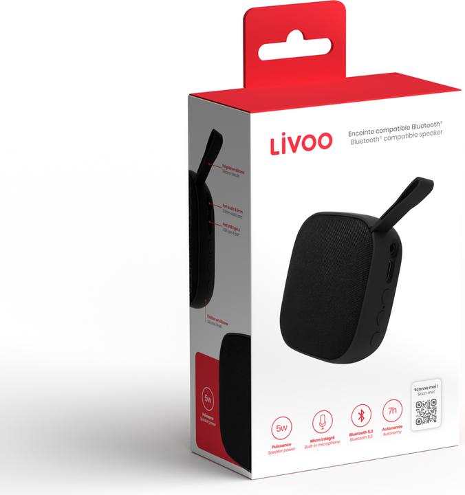 Produktbild Livoo Bluetooth®-kompatibler Lautsprecher (7 h, Akkubetrieb)