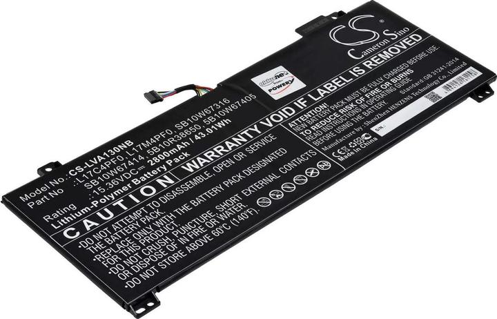 Produktbild AccuCell Akku Lenovo xiaoxin Air 13, IdeaPad S530-13IWL, Typ L17C4PF0 (2800 mAh)