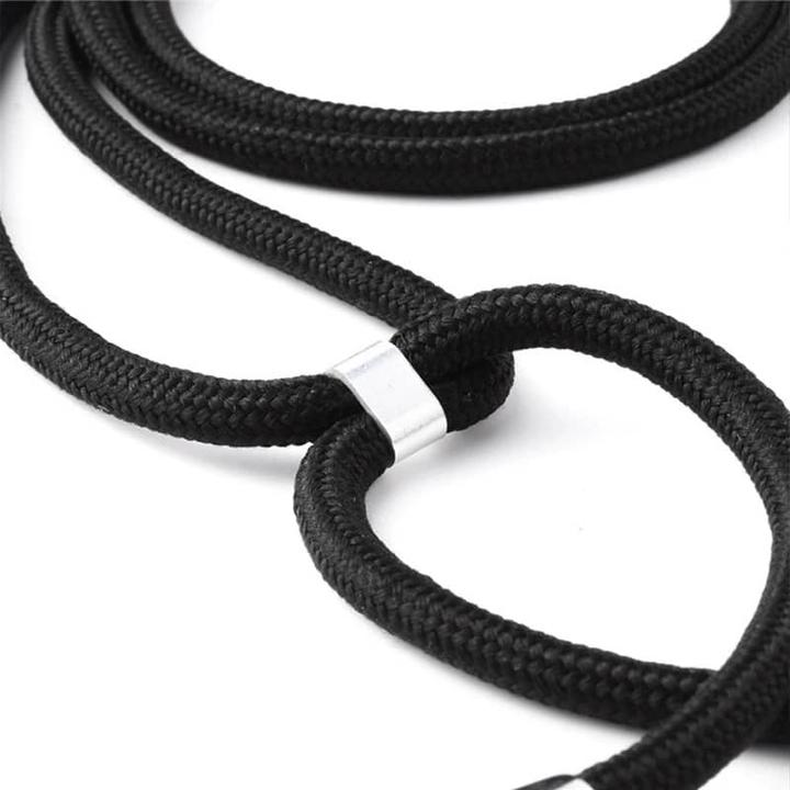 Actual product image RPD iPhone 12 Pro Max - Mobile phone chain / Necklace - Transparent with practical black strap