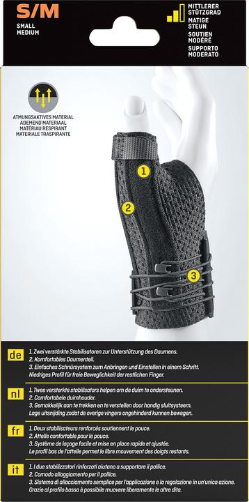 Produktbild Futuro Deluxe Daumen-Schiene (S, M)