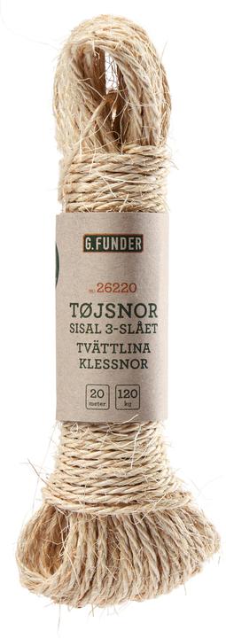 Produktbild G.Funder Tjsnor, sisal, 3 mm, 20 meter (20 m)
