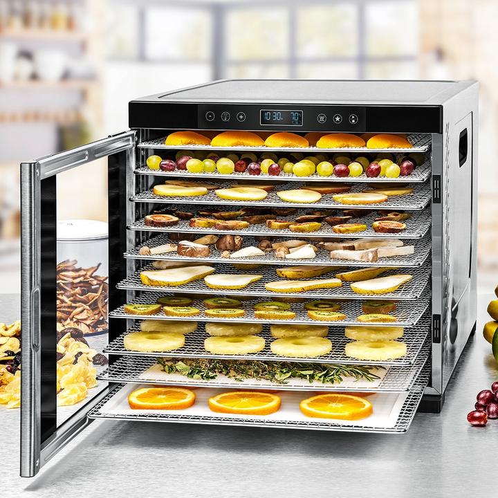 Produktbild Rommelsbacher D?rrautomat DA 1050 (edelstahl/schwarz, 1.100 Watt, D?rrfl?che 39,4cm x 38cm pro Ebene)
