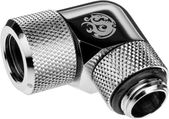Bitspower Advanced Adapter 90 Grad G1/4 Zoll AG auf 12mm AD Hardtube - drehbar