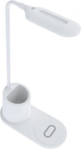 Produktbild Rebeltec Led-Lampe mit drahtlosem Induktionsladegerät QI W600 10W High speed schwarz (250 lm)