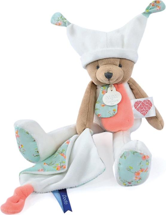 Actual product image Doudou et Compagnie Dangling bear with cuddle cloth