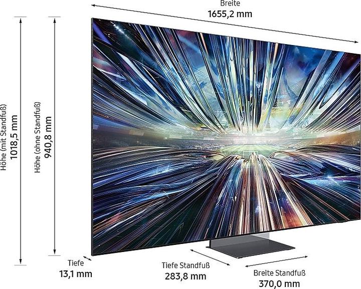 Actual product image Samsung GQ75QN900DT (75", QN900D, NeoQLED, 2024)