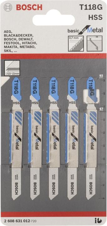 Produktbild Bosch Professional Zubehör T 118 G Basic
