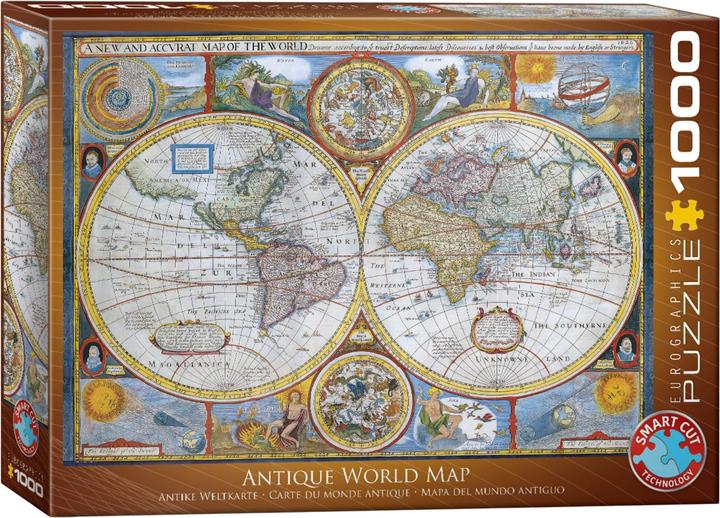 Image du produit Eurographics Ancienne carte du monde (1000 pièces)