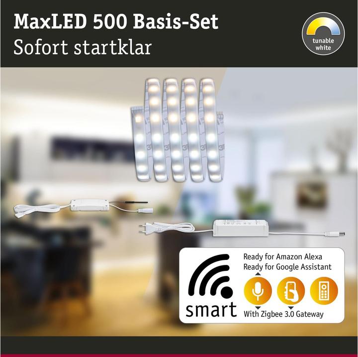 Actual product image Paulmann MaxLED 500 Stripe Set (White, 150 cm, Indoor)