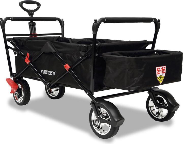 Produktbild Fuxtec Bollerwagen FX-CT500 "VfB Stuttgart"-Edition mit Sonnendach