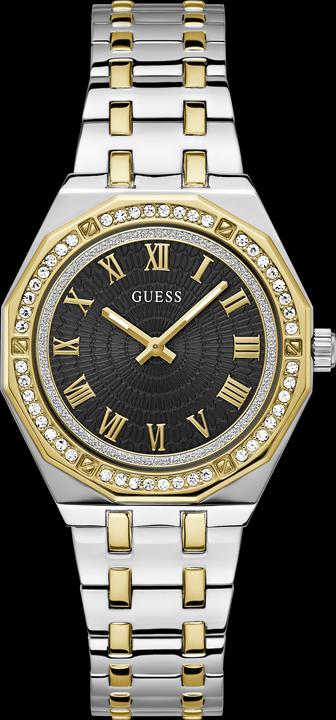 Immagine prodotto Guess P SLV CS W/ P GLD TOP PART W/ CRYS / SUN BLK DL / P SLV & GLD BRCT Orologio da polso (36 mm)