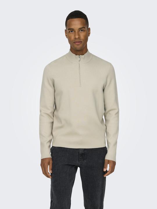 Actual product image Only & Sons Onscooper Reg 12 Half Zip High Neck Knit (XXL)