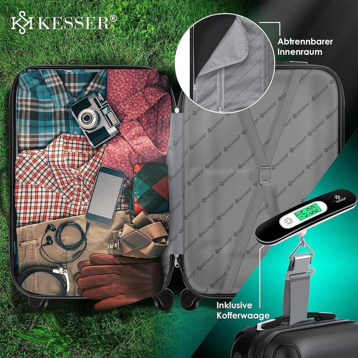Actual product image Kesser Handgepäck Koffer mit Kofferwaage & Zahlenschloss (55 l, Hand luggage (up to 50 litres))