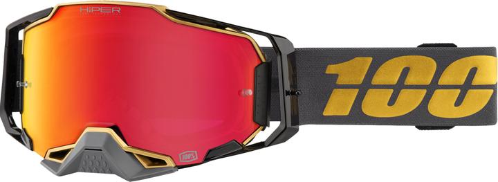 Produktbild 100% Armega HIPER Goggle Falcon 5 - Mirror Red (Gelb, Anthracite, Rot)