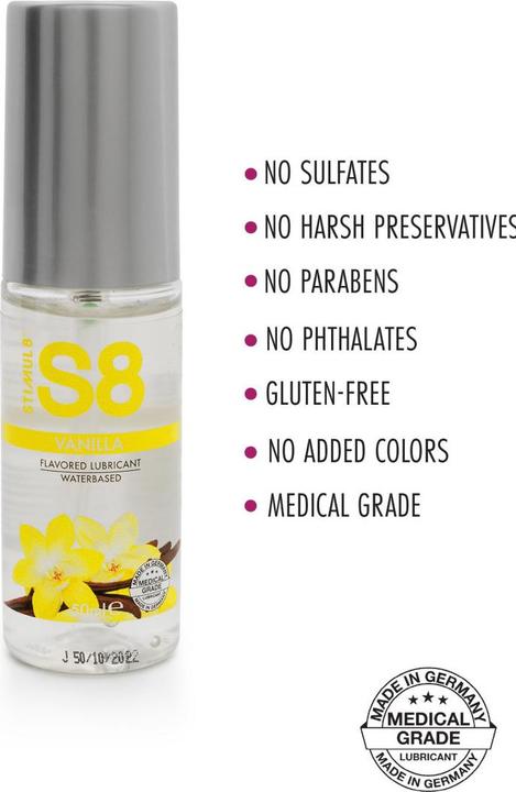 Actual product image Stimul8 S8 WB Flavored Lube 50ml (50 ml)