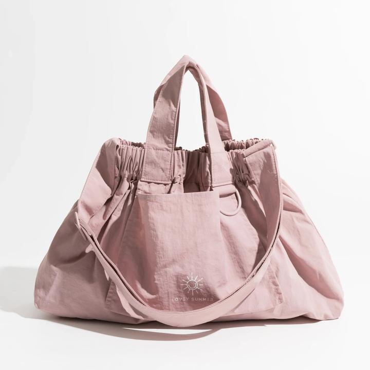 Actual product image Only-Bags.Store Nylon Solid Colour Shoulder Bag Simple Small Hobo Handbag Stylish Nylon Lightweight Tote
