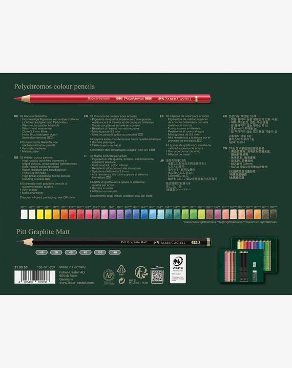 Produktbild Faber-Castell Polychromos & Pitt Graphite (Mehrfarbig, 40 x)