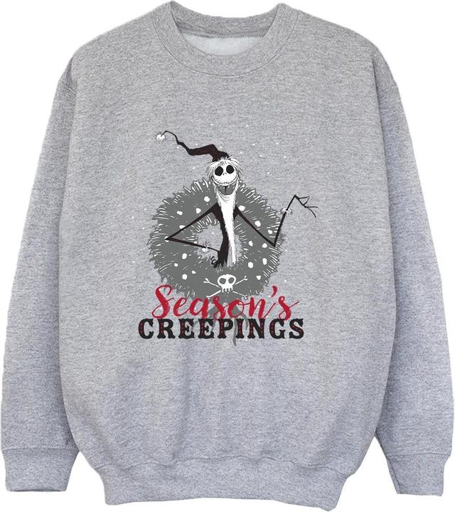Disney The Nightmare Before Christmas Seasons Creepings Wreath Sweatshirt Jungen
