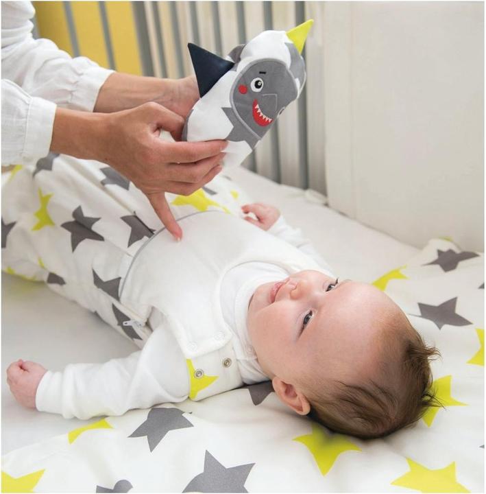 Actual product image Zewi Grapeseed cushion lime Stars Panda