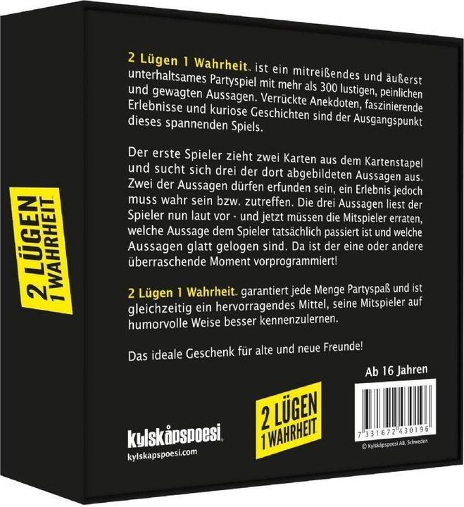 Produktbild 2 Lügen 1 Wahrheit (Deutsch)