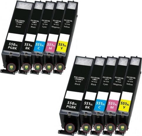 Immagine prodotto Hermex Cartuccia d'inchiostro compatibile XL per Canon PIXMA MG5655 (M, FC, PGBK, C, Y)