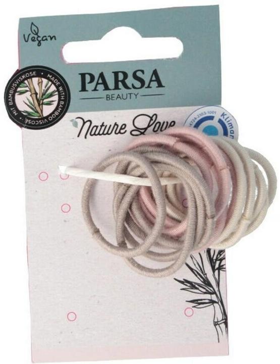 Parsa Beauty Parsa Nature Love Haargummi, mehrfarbig 3.00 cm, 15 Stk., Bambus-Viskose (Haargummi)