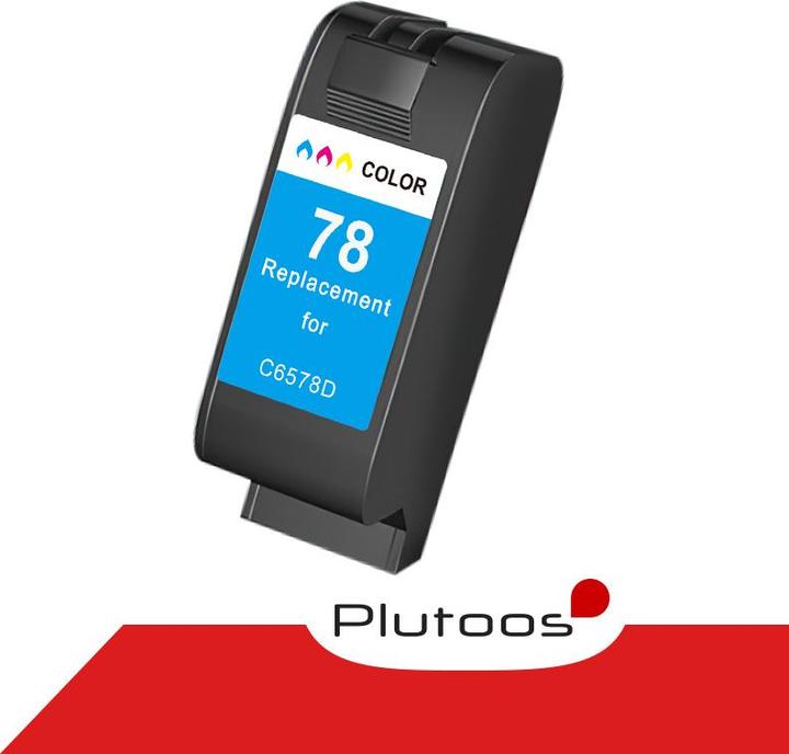 Produktbild Plutoos HP 78XL 17XL Patrone XXL kompatibel, Color C 6578 DE (CL)