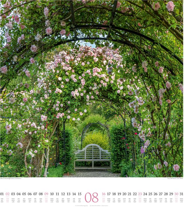 Produktbild Paradiesische Gärten Kalender 2026 (48 x 54 cm, Englisch, Deutsch, Französisch)