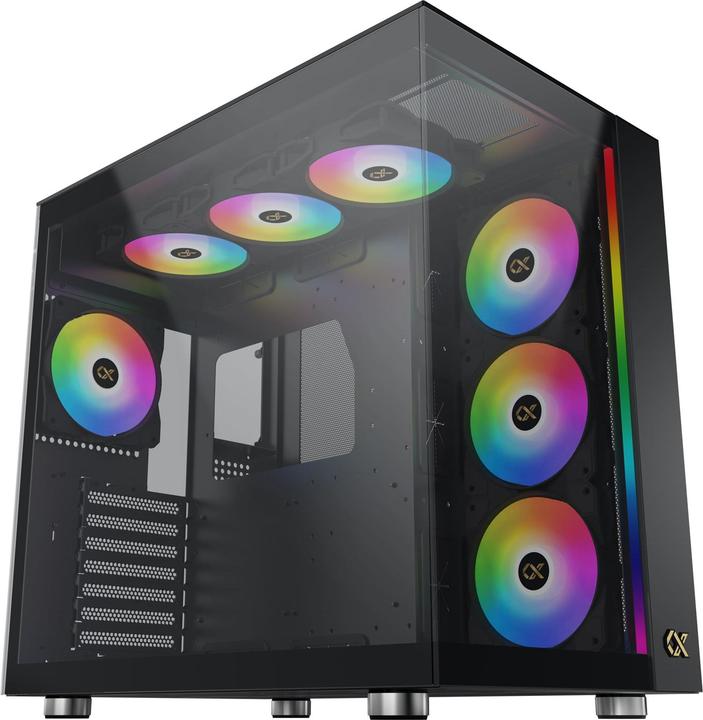 Image du produit Xigmatek Boitier Moyen Tour E-ATX Aqua Ultra Air RGB avec panneaux vitrés (Noir)
