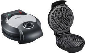 Actual product image Severin 2103 stainless steel brushed-black, 1300 W, heart-shaped, number of wafers 5