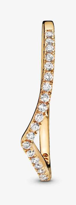 Actual product image Pandora Sparkling Wishbone (56, 585/14 K Gold)