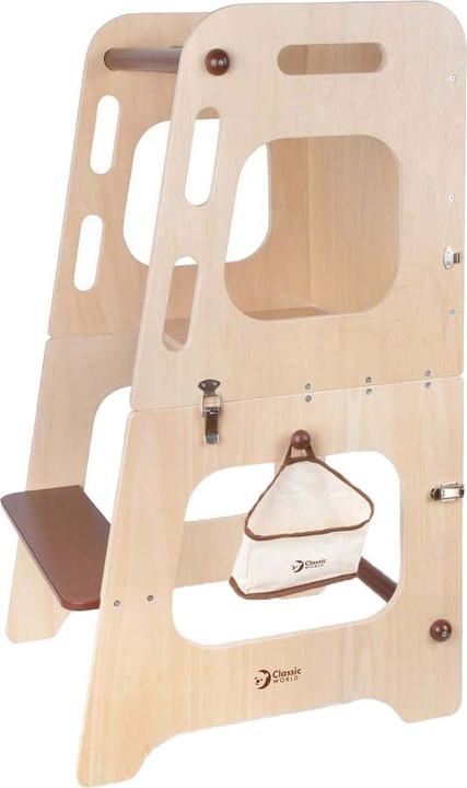 Actual product image Classic World Lernturm und Tisch aus Holz, 2-in-1, verstellbar, 90