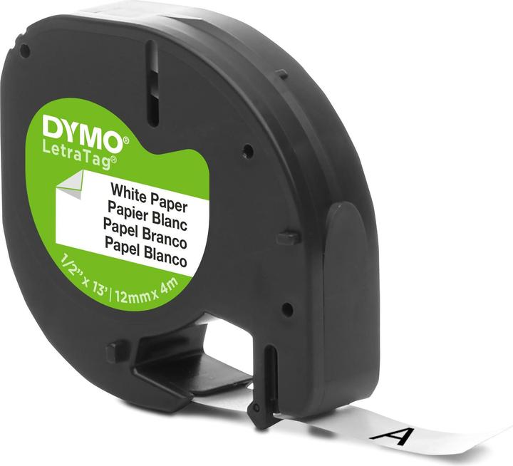 Immagine prodotto Dymo Nastro di carta nero su bianco (1.20 cm, Bianco)