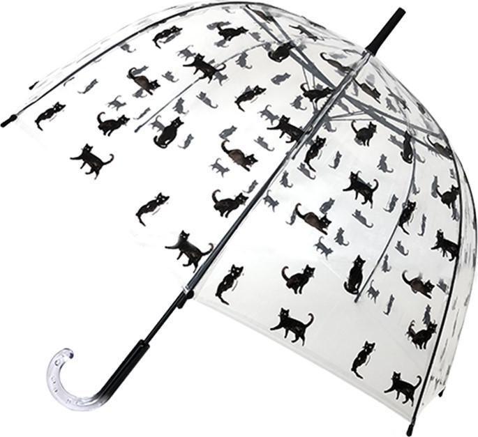 Produktbild CreaDiva Smartbulle Regenschirm, lang, transparent, Glockenform, robust, automatisch, Durchmesser = 85 cm, Re