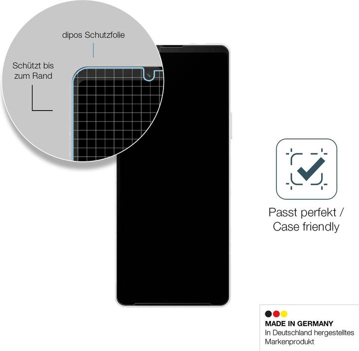Actual product image Dipos Anti-Shock Screen Protector Matte (1 Piece, Sony Xperia 10 VI)