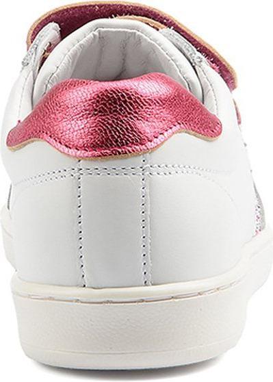 Actual product image Benjie Montreux velcro Kid White Fuchsia glitters (32)