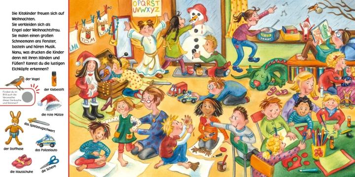 Produktbild Hör mal (Soundbuch): Wimmelbuch: Weihnachten (Marion Elitez, Deutsch)