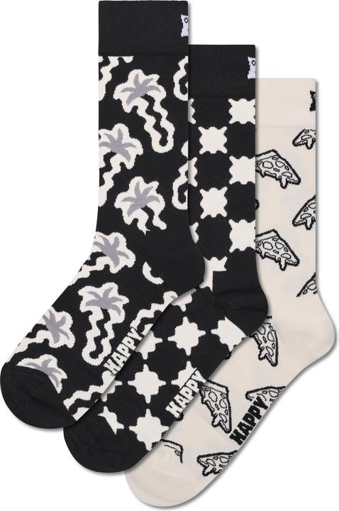 Happy Socks Strümpfe BLACK & WHITE Socken 3er Pack (3er Pack, 41 - 46)