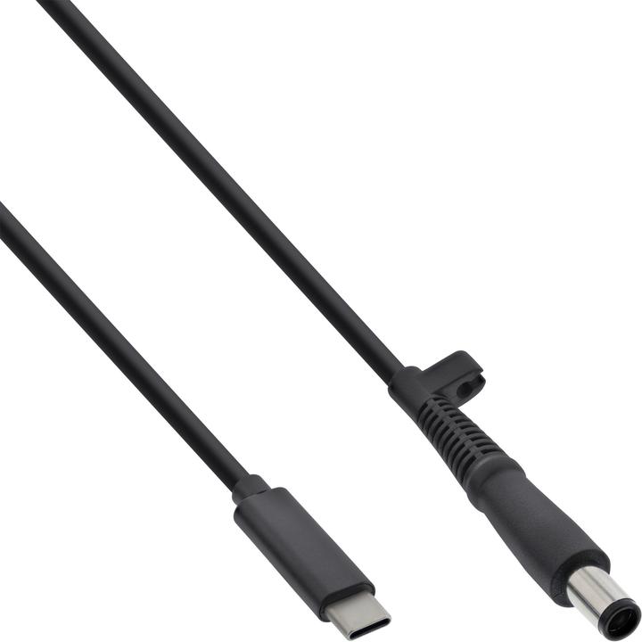Produktbild InLine USB Typ-C zu HP Notebook (rund/gross) Ladekabel (2 m)