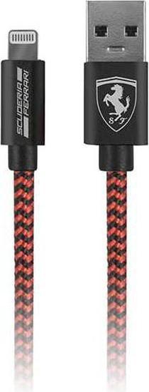 Actual product image Ferrari Cable MFI lightning red nylon cord (USB 3.0)