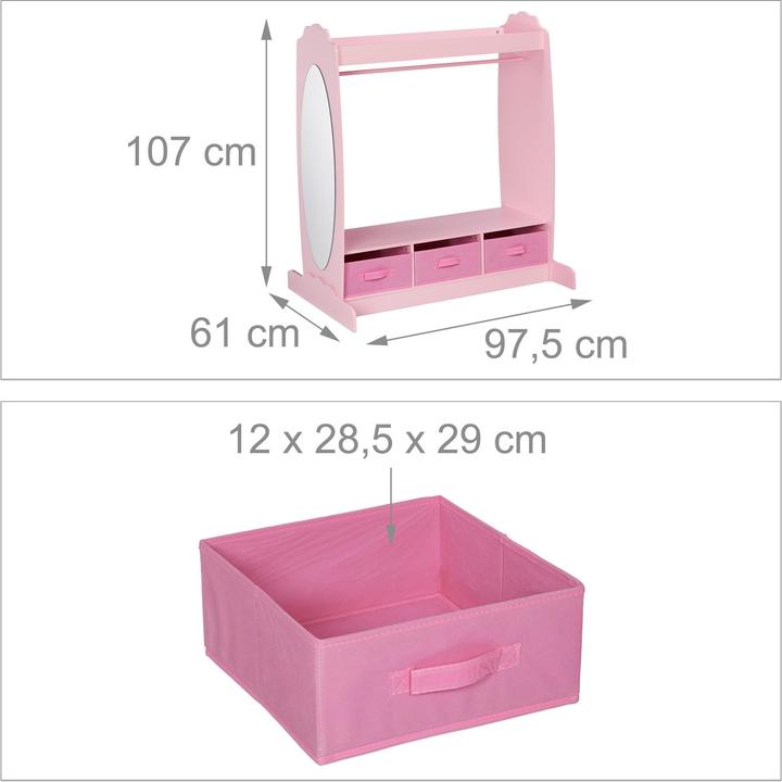 Actual product image Relaxdays Children clothes rack