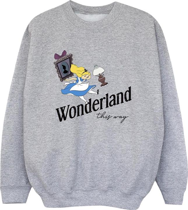 Disney Sweatshirt Jungen Alice im Wunderland This Way (152, 158)