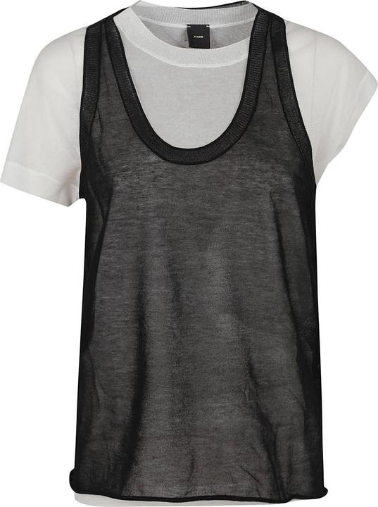Actual product image Pinko T-shirt E Polo Nero E Bianco (XS)