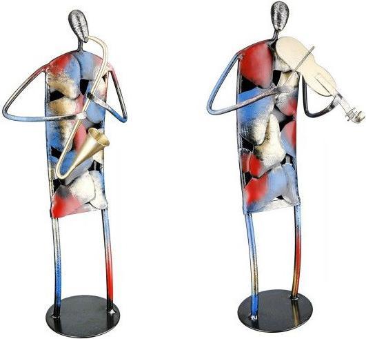 Produktbild Gilde Skulptur Musiker Sax/Geige sort.