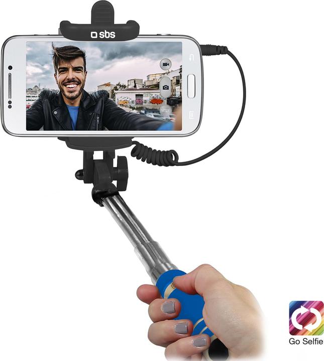 Actual product image SBS Mini Selfie stick with jack 3,5 mm