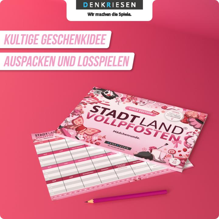 Produktbild Denkriesen Stadt Land Vollpfosten - Mädchenrunde (Deutsch)